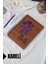 Bisiklet Balon Temalı Ahşap Kapaklı Defter - Kareli Defter - Ajanda - Okul Defteri (A5 - 120 Sayfa) 1