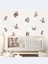 , Soft Kahverengi Tonlarda Kelebekler, Bebek, Çocuk Odası, Duvar, Dolap, Sticker Seti 25 x 100 cm 2