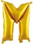 Parti̇ Vi̇tri̇i̇ M Harfi 16 Iç Gold Rek Folyo Balo 36 cm (Altı) 1