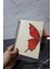 Kelebek Temalı Ahşap Kapaklı Defter - Kareli Defter - Ajanda - Okul Defteri (A5 - 120 Sayfa) 3