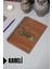 Istanbul Temalı Ahşap Kapaklı Defter - Kareli Defter - Ajanda - Okul Defteri (A5 - 120 Sayfa) 1