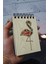 Flamingo Figürlü Ahşap Kapaklı Not Defteri - Mini Defter - Cep Defteri - Benim Listem 1
