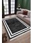 Antrasit Modern Halı Makinede Yıkanabilir Kaymaz Taban Kilim Dot Tabanlı Salon Halısı 0070B 2