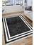 Antrasit Modern Halı Makinede Yıkanabilir Kaymaz Taban Kilim Dot Tabanlı Salon Halısı 0070B 4