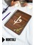Elif Vav Ahşap Kapaklı Spiralli Okul Defteri - Noktalı Defter - 60 Yaprak (120 Sayfa) - A5 15X21 cm 1