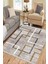 Modern Çizgili Kilim Makinede Yıkanabilir Kaymaz Taban Kilim Dot Tabanlı Salon Halısı 0047B 1