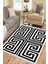 Çizgili Kilim Makinede Yıkanabilir Kaymaz Tabanlı Halı Yolluk Dot Tabanlı Salon Halısı 0096A 1