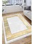 Gold Desenli Makinede Yıkanabilir Kaymaz Taban Halı Dot Tabanlı Salon Halısı 0126B 2