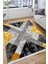 Geometrik Sarı Halı Makinede Yıkanabilir Kaymaz Tabanlı Kilim Dot Tabanlı Salon Halısı 0037F 4