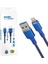 WK-22025 USB To Lightning Örgülü Siyah Telefon Şarj Kablosu 1