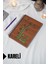 Panda Temalı Ahşap Kapaklı Defter - Kareli Defter - Ajanda - Okul Defteri (A5 - 120 Sayfa) 1