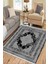 Siyah Kaymaz Tabanlı Halı Makinede Yıkanabilir Kilim Dot Tabanlı Salon Halısı 3001E 1