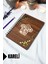 Ahşap Kapaklı Spiralli Tarif Defteri - Kareli Defter - 60 Yaprak (120 Sayfa) - A5 15X21 cm 1