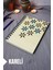 Çiçek Desenli Ahşap Kapaklı Defter - Kareli Defter - Ajanda - Okul Defteri (A5 - 120 Sayfa) 1