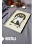 Kedi Desenli Ahşap Kapaklı Defter - Noktalı Defter - Ajanda - Okul Defteri (A5 - 120 Sayfa) 1