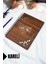 Çiçek Ahşap Kapaklı Defter - Kareli Defter - 60 Yaprak (120 Sayfa) - A5 15X21 cm 1