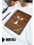 Gitar Ahşap Kapaklı Spiralli Okul Defteri - Noktalı Defter - 60 Yaprak (120 Sayfa) - A5 15X21 cm 1