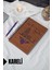 Kız Kulesi Temalı Ahşap Kapaklı Defter - Kareli Defter - Ajanda - Okul Defteri (A5 - 120 Sayfa) 1