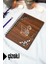 Kuğu Ahşap Kapaklı Defter - Çizgili Defter - 60 Yaprak (120 Sayfa) - A5 15X21 cm 1