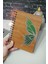 Kelebek Temalı Ahşap Kapaklı Defter - Kareli Defter - Ajanda - Okul Defteri (A5 - 120 Sayfa) 3