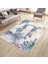 Modern Desenli Yıkanabilir Halı Kilim Kaymaz Tabanlı Yolluk Dot Tabanlı Halı 2198B 4
