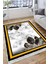 Floral Desenli Kaymaz Tabanlı Halı Makinede Yıkanabilir Kilim Dot Tabanlı Halı 2011A 1
