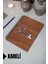 Istanbul Temalı Ahşap Kapaklı Defter - Kareli Defter - Ajanda - Okul Defteri (A5 - 120 Sayfa) 1