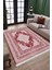 Kırmızı Kaymaz Tabanlı Halı Makinede Yıkanabilir Kilim Dot Tabanlı Salon Halısı 3001B 3