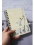 Kedi Desenli Ahşap Kapaklı Defter - Kareli Defter - Ajanda - Okul Defteri (A5 - 120 Sayfa) 3