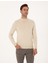 Erkek Krem Melanj Slim Fit Basic Kazak 50314188-VR159 1