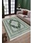 Yeşil Kaymaz Tabanlı Halı Makinede Yıkanabilir Kilim Dot Tabanlı Salon Halısı 3001D 2