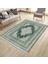 Yeşil Kaymaz Tabanlı Halı Makinede Yıkanabilir Kilim Dot Tabanlı Salon Halısı 3001D 3