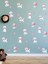 , Çocuk Odası, Pembe Kurdeleli, Sevimli Beyaz Kedi, Cam, Duvar Sticker, 50 x 100 cm 2