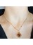 Kristal Taşlı Van Cleef Model Kolye, Altın Kaplama Çift Taraflı Yonca Modeli Kolye, Van Cleef Bijuteri Kolye, Van Cleef Altın Kaplama Kolye, Dört Yapraklı Şans Yonca Kolye 4