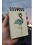 Flamingo Figürlü Ahşap Kapaklı Not Defteri - Mini Defter - Cep Defteri - Benim Listem 1