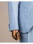 Italyan Stil Slim Fit Mono Yaka Ceket Pantolon Takım Elbise Mavi T14473 5