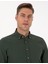 Erkek Koyu Haki Slim Fit Uzun Kollu Gömlek 50311562-VR111 2