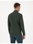 Erkek Koyu Haki Slim Fit Uzun Kollu Gömlek 50311562-VR111 5