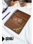 Çiçek Ahşap Kapaklı Spiralli Okul Defteri - Çizgili Defter - 60 Yaprak (120 Sayfa) - A5 15X21 cm 1