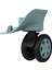 Keo-Plus Abs Valiz Tekerleği Çift Teker Turkuaz Renk 3