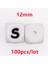 100 Adet 12 mm Silikon Mektup Boncuk Silikon Yuvarlak Boncuk Dağınık Boncuklar Gıda Sınıfı Diy Bilezik Kolye Emzik Zinciri Aksesuarları (Yurt Dışından) 1