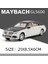 1:24 Mercedes Benz Maybach GLS600 Alaşım Model Arabalar Döküm Oyuncak Araba Simülasyon Ses ve Işık Araç Oyuncak Modeli Çocuklar Için Hediyeler (Yurt Dışından) 1