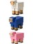 Minecraft Sheep Seti Pembe Koyun Mavi Koyun Beyaz Koyun 1