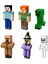 Minecraft Keşif Seti Cadı Creeper Skeleton Steve Alex Köylü 1
