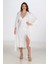 Arias Closet 2li Ekru Sabahlık Takımı Bigsize 6224 1
