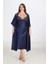 Arias Closet 2li Lacivert Sabahlık Takımı Bigsize 6228 1