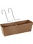 SO-YB02A Askılı Yalı Balkon Saksı 10.8 Lt Mocha 3 Adet 3