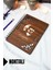 Mustafa Kemal Atatürk Ahşap Kapaklı Defter - Noktalı Defter - 60 Yaprak (120 Sayfa) - A5 15X21 cm 1
