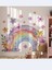 , Suluboya Çiçek Desenli Gökkuşağı ve Çiçekler, Bebek Çocuk Odası, Dolap, Duvar Sticker 50 x 100 cm 3