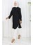 Boydan Düğmeli Tunik 3118-04 Siyah 2
